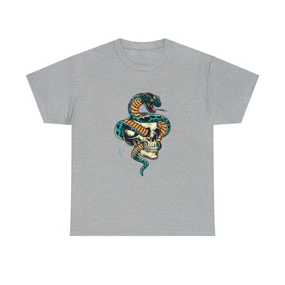 Skull and Snake Halloween T-Shirt