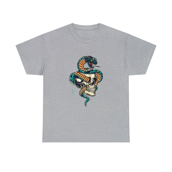 Skull and Snake Halloween T-Shirt