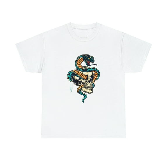 Skull and Snake Halloween T-Shirt