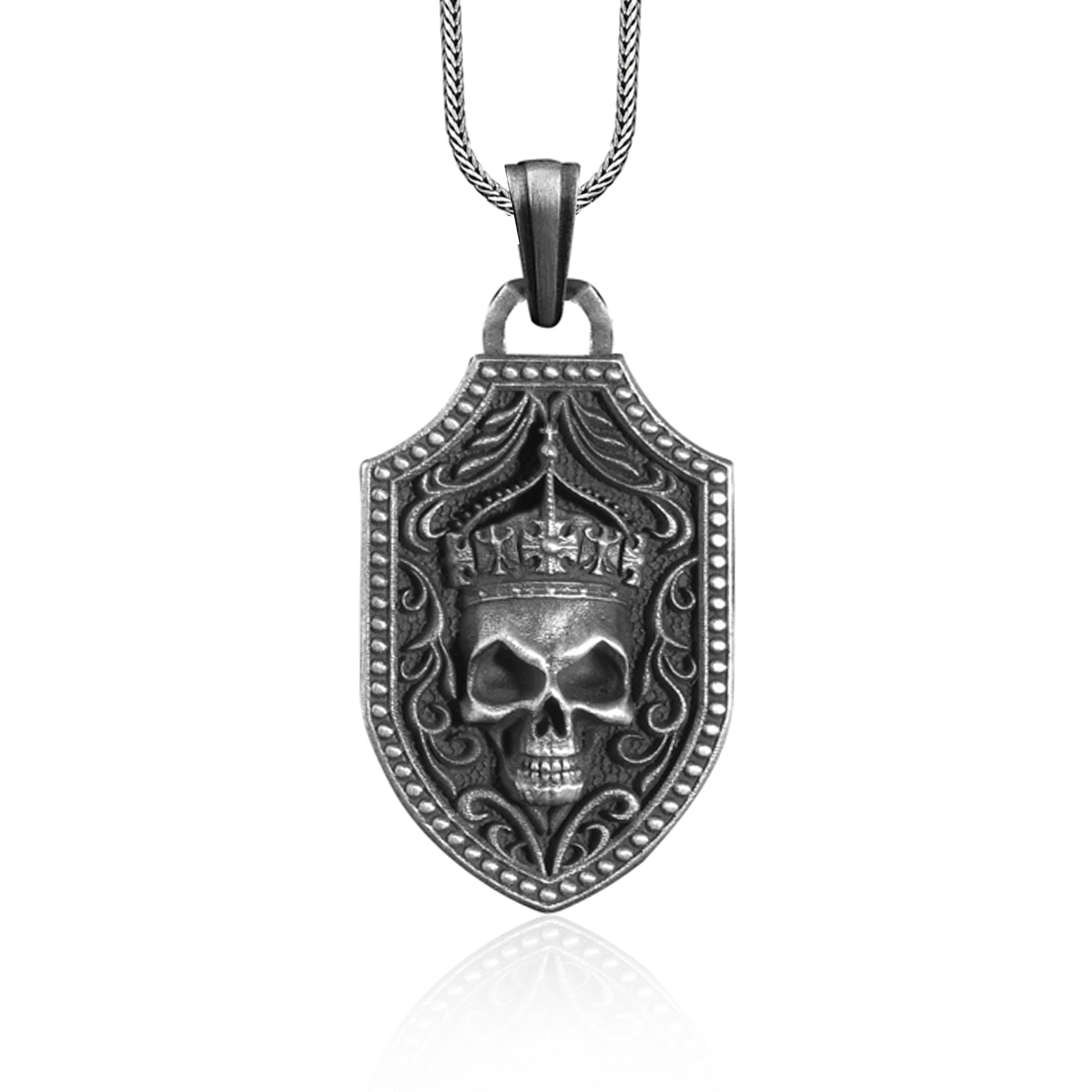 Sterling silver biker necklace store