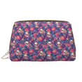 thumbnail image 1 of Skull colorful flower daisy Makeup Bag, Large Capacity Travel Cosmetic Bag for Women Girls- Travel Toiletry Bag Leather Portable Waterproof Makeup Case Organizer with Handle, 1 of 4