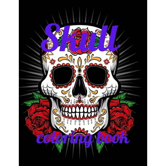 Skull coloring book: A Coloring Book of 35 Unique skull Coe Stress relief Book Designs Paperback (Paperback)