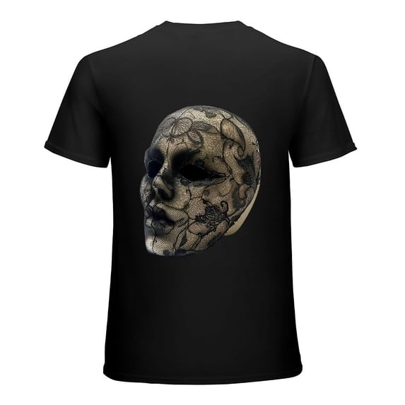 Skull design shirt, artistic display, outer space T-shirt gift casual breathable men, women, boys, girls
