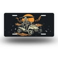 thumbnail image 1 of Skull driving at sunset Front License Plate, Metal License Plate, Funny Standard Plates Personalized Novelty Decorative For Men/Women/Boys/Girls Car 6×12 Inch, 1 of 7