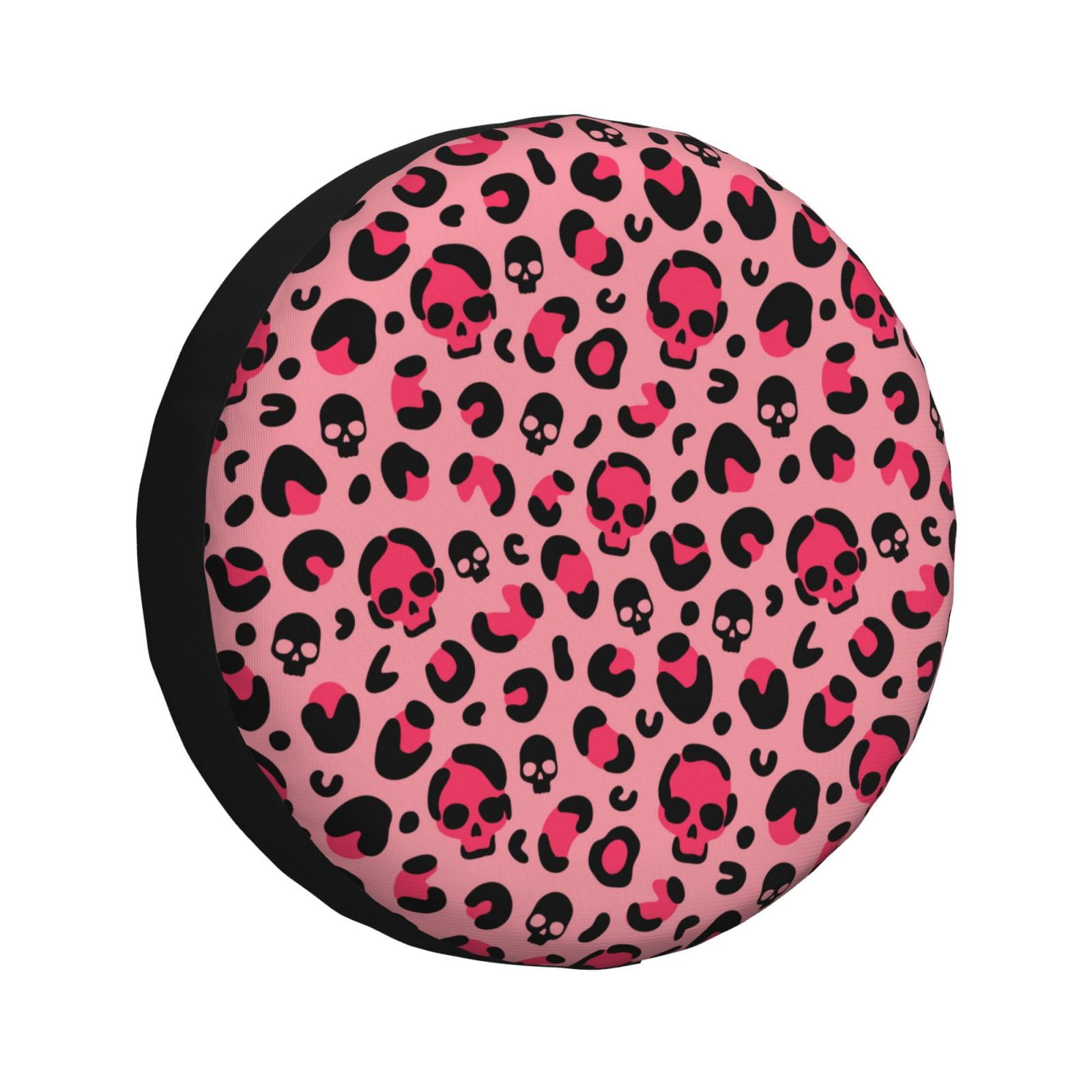 Skull leopard print pink cute Spare Tire Cover for Trailer Camper RV ...
