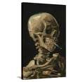 thumbnail image 1 of Skull of a Skeleton with Burning Cigarette by Vincent van Gogh Canvas Wall Poster, 22.375" x 34", 1 of 4