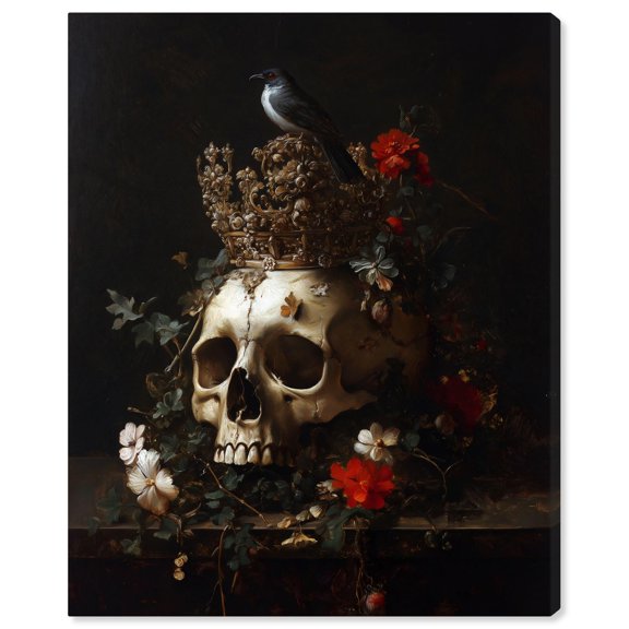 Skull's Legacy Canvas Gothic Art Prints by Art Remedy, Gallery Wrapped, 20 x 24