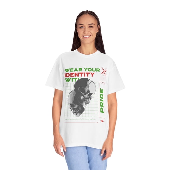 T-Shirt with Skull, Graphic T-Shirts, Art Design Tee Shirt, Skull T-Shirt - 37