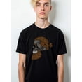 thumbnail image 1 of Skull with Beard T-Shirt Mens t shirts black summer graphic Perfect for exercise Casual sportswear Trendy Unisex Shirt Graphic tshirts, 1 of 6