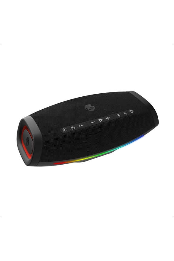 Barrel Micro Portable Bluetooth Speaker, IPX7 Waterproof, 20W Powerbank, Auracast Link, LED Lightshow, Carabiner & Strap