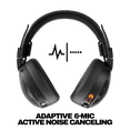 thumbnail image 1 of Skullcandy Aviator 900 - Headphones with mic - full size - Bluetooth - wireless, wired - active noise canceling - 3.5 mm jack - true black, 1 of 8