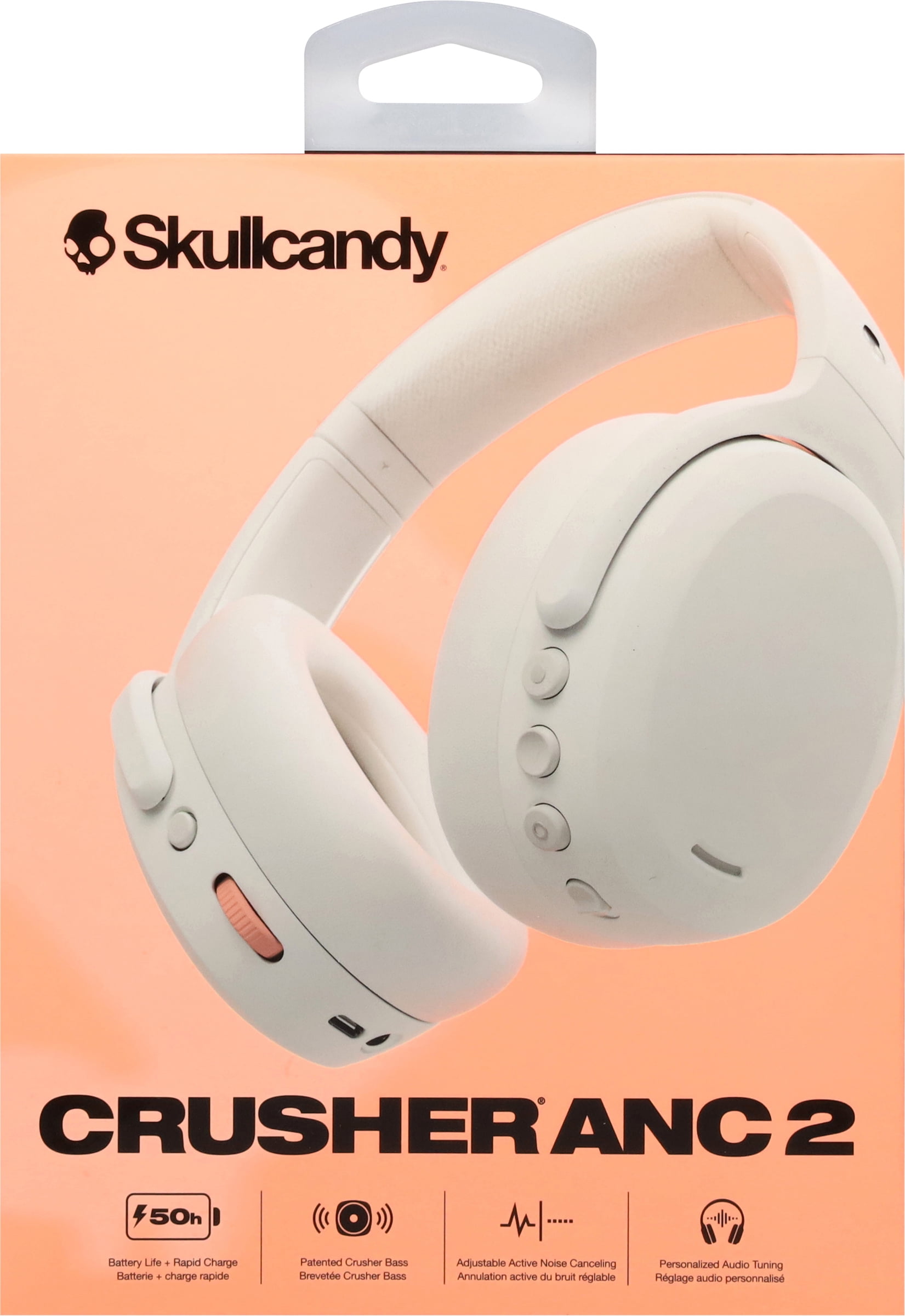 Skullcandy CRUSHER ANC 2 色: BONE WHITE Crusher® ANC 2 | Sensory Bass Headphones with Noise Canceling