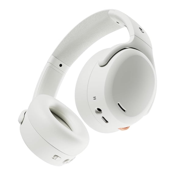 Skullcandy Crusher ANC 2 Sensory Bass Headphones with Active Noise Canceling (Bone Orange Glow)