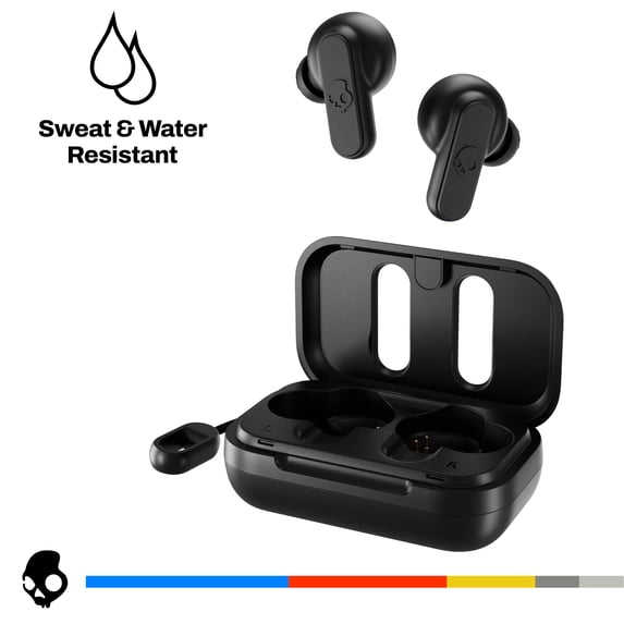 Skullcandy Dime XT 2 IPX4 Sweat and Water-Resistant Wireless In-Ear Earbuds, Black