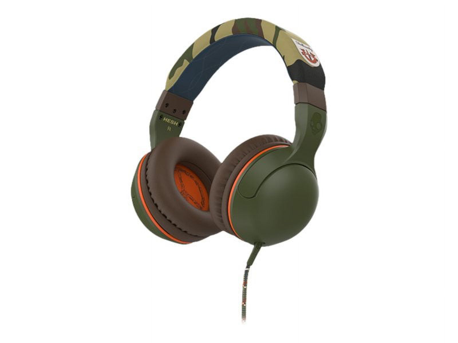 Skullcandy HESH 2 Headphones with mic full size wired 3.5 mm jack olive camo Walmart