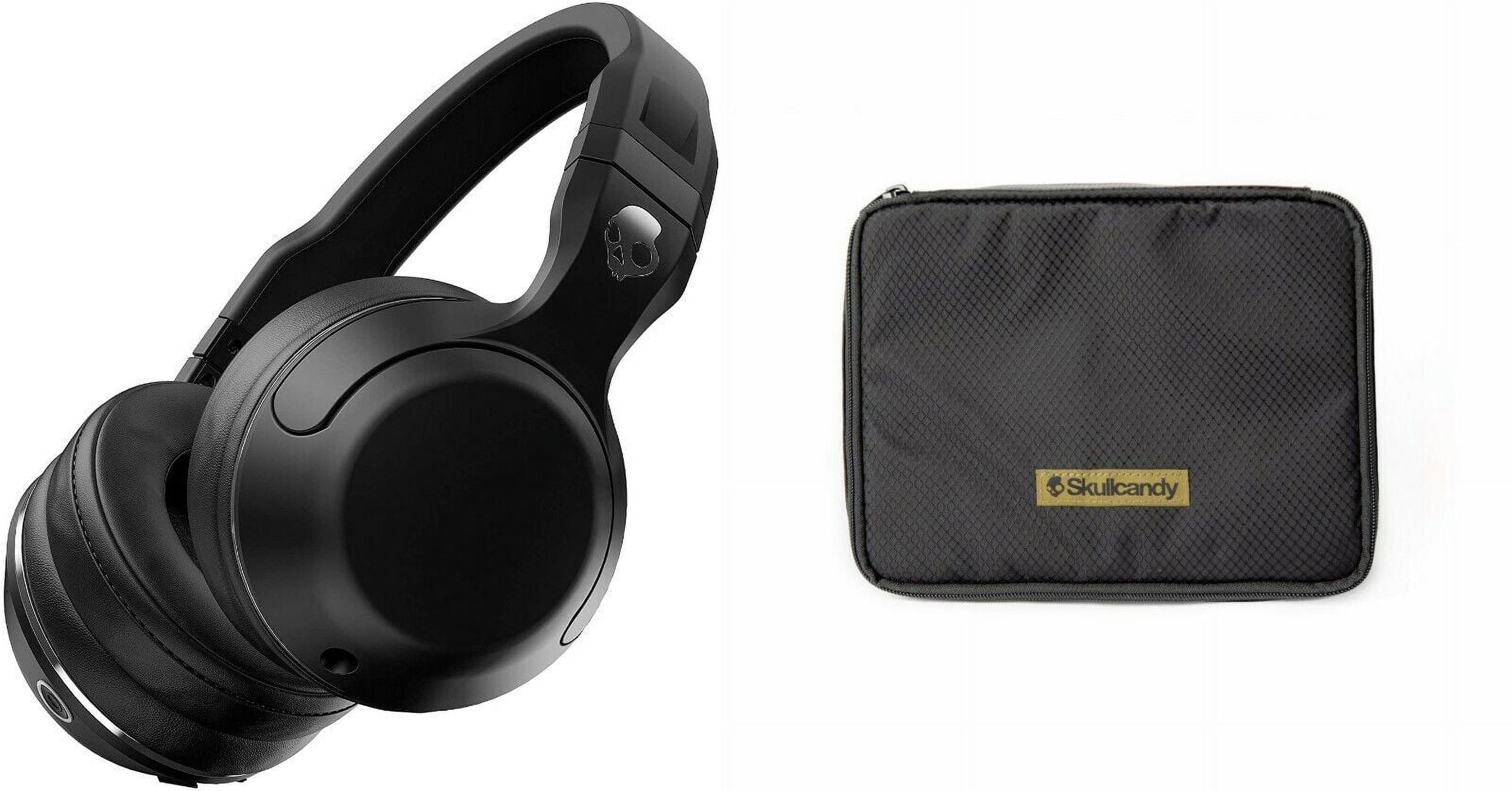 Skullcandy Hesh 2 Wireless over Ear Headphone Black and Travel Soft Case Bundle