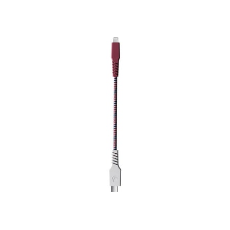 Skullcandy Inc. 6ft Braided Lightning to USB C Cable Red S7BCNN678