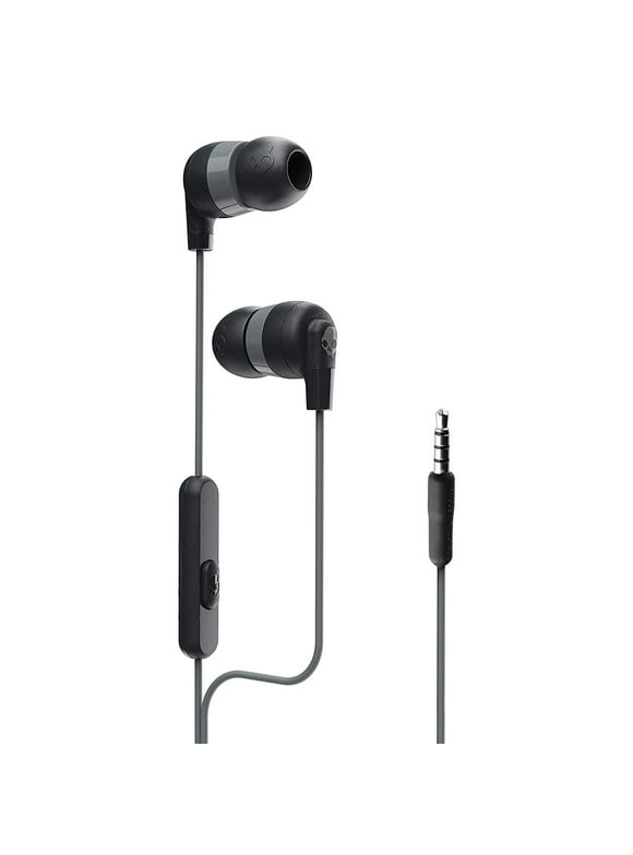 Skullcandy Ink'd+ Wired Stereo Earbuds with Mic & Remote - Black - 3.5mm Audio Jack for Android Phones