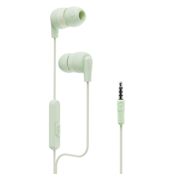 Skullcandy Ink'd+ Wired Stereo Earbuds with Mic & Remote - Mint Green - 3.5mm Audio Jack for Android Phones