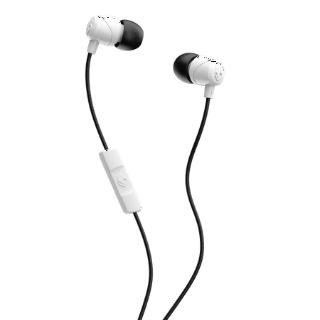 Skullcandy - Jib Wired In-Ear Headphones - White/Black/White