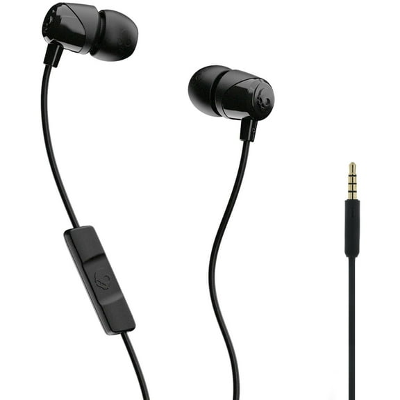 Skullcandy Jib XT Wired Inner Ear Earbuds, 3.5mm Jack, Black