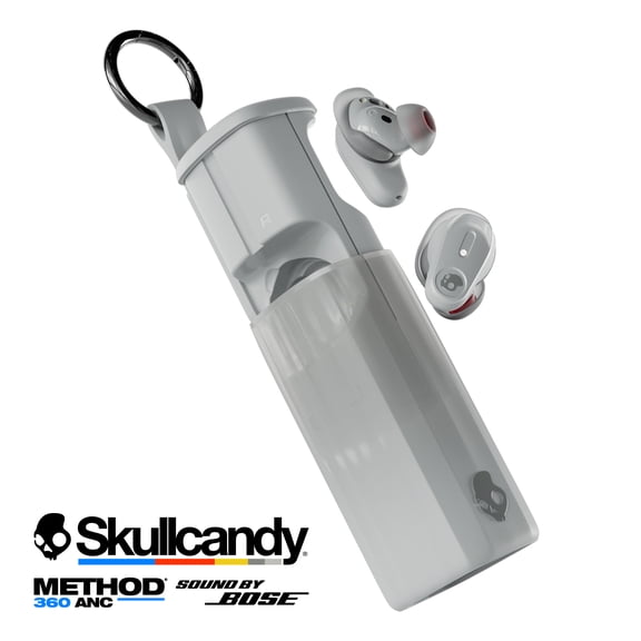 Skullcandy Method 360 ANC XT True Wireless in-Ear Earbuds, Cement
