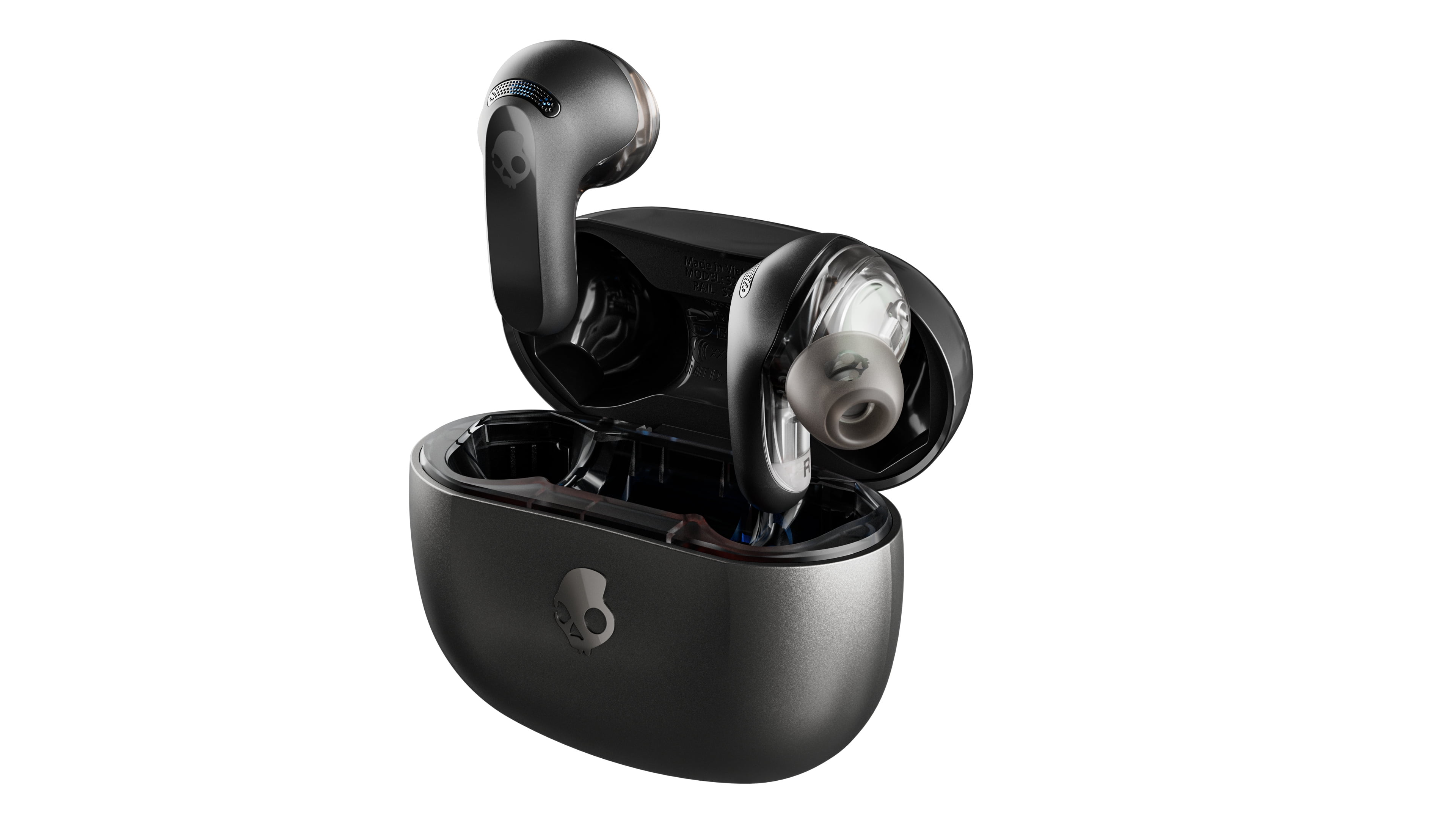 Skullcandy Rail ANC XT True Wireless Earbuds with Active Noise Cancelling Microphone Bluetooth Black Walmart