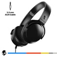 thumbnail interactive-video image 1 of Skullcandy Riff on-ear Headphones with Microphone, Black, 1 of 10