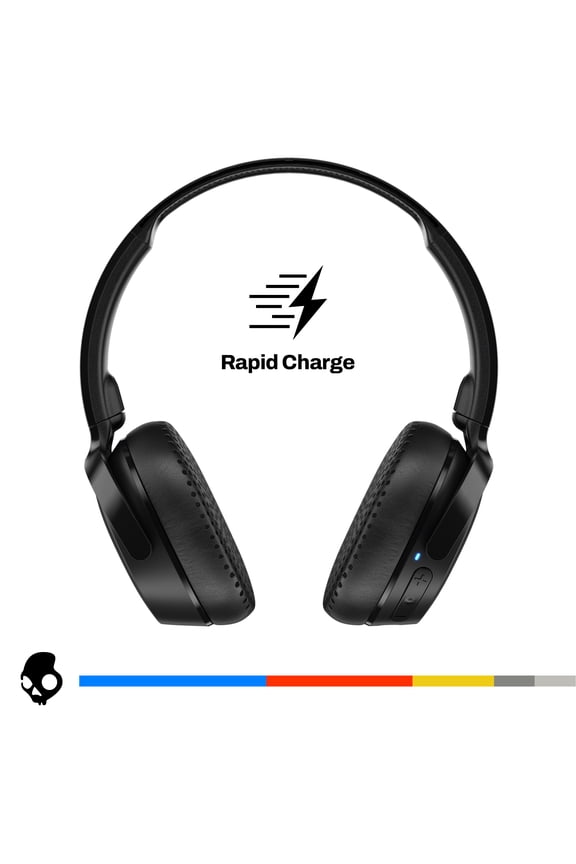 Riff Wireless XT 2 Foldable on-Ear Headphones with Microphone, Black