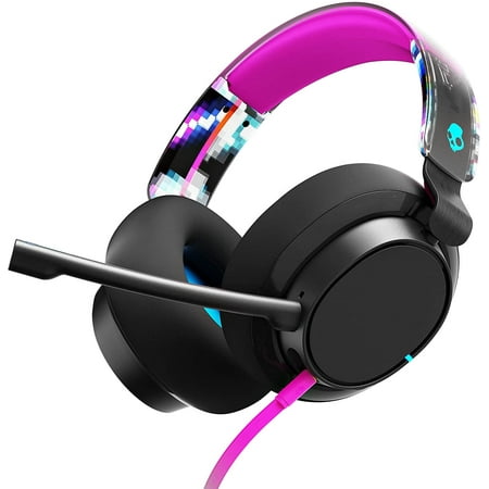 Skullcandy SLYR Wired Pro Over-Ear Gaming Mic/Gaming with Playstation Mobile PC/Kids or Adult - Black