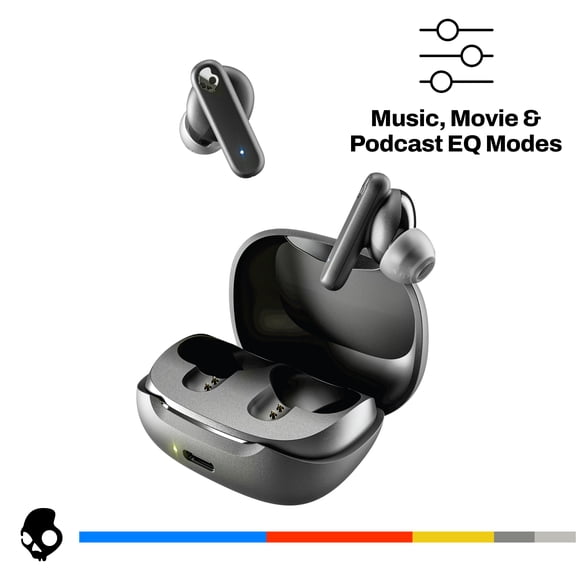 Skullcandy Smokin' Buds XT True Wireless in-Ear Earbuds, Black