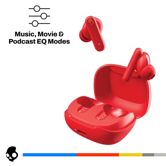 Skullcandy Smokin' Buds XT True Wireless in-Ear Earbuds, Flame