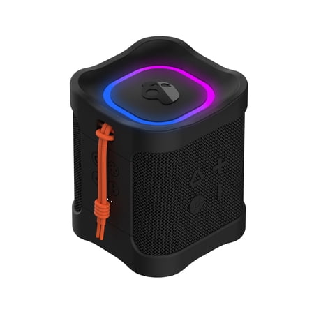 Lifeworks Terrain Mini 2 Bluetooth Speaker, IPX7 Water Resistant, 14H Battery Life, Portable, Multi-Link, LED Light Show