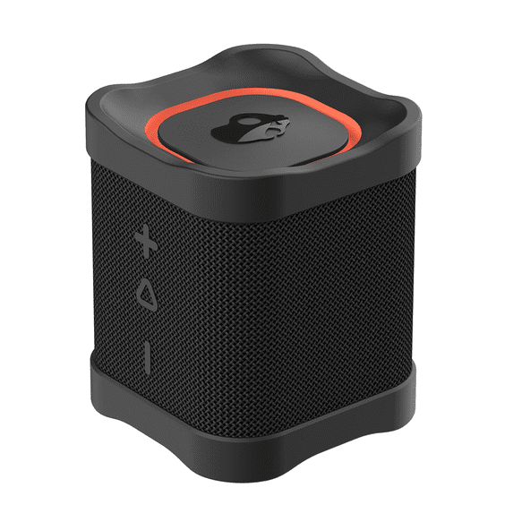 Skullcandy Terrain Mini XT Wireless Speaker, Portable, IPX7 Waterproof, 14-Hour Battery, True Wireless Stereo, Nylon Wrist Strap, Black