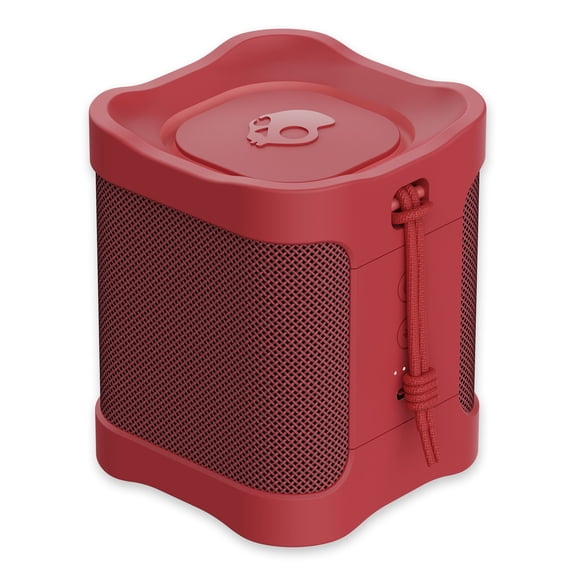 Skullcandy Terrain Mini XT Wireless Speaker, Portable, IPX7 Waterproof, 14-Hour Battery, True Wireless Stereo, Nylon Wrist Strap, Red