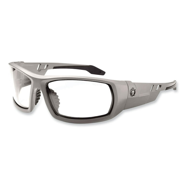 Skullerz Odin Safety Glasses, Matte Gray Nylon Impact Frame, Indoor/Outdoor Polycarbonate Lens, Ships in 1-3 Business Days