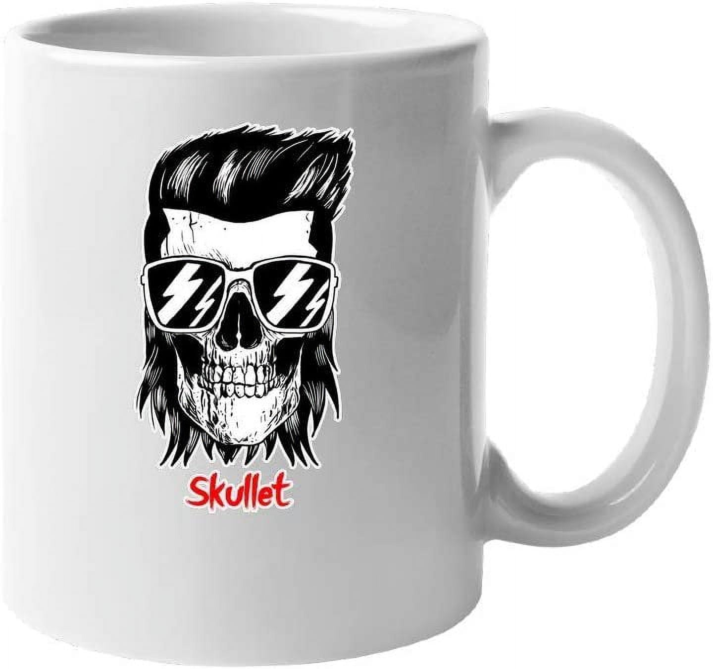 Funny Skull Dodgers Front & Back Coffee Mug