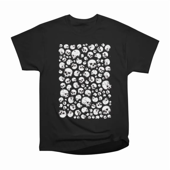 Skulls Attack Skull Pattern Halloween Horror Creepy Design Sticker ...