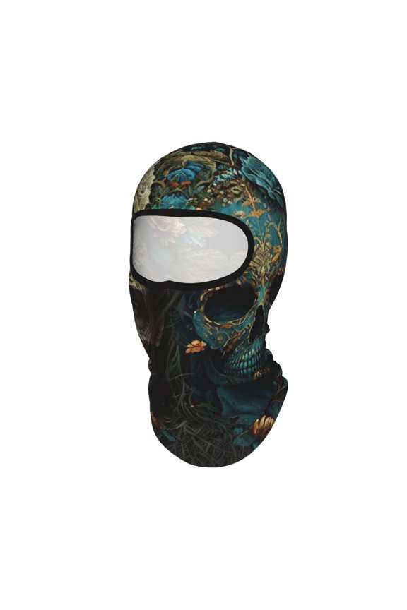 Skulls Gothic Day Of The Dead Skull Lovers Unisex Balaclava Ski Mask Full Face Cover for Cold Weather & UV Protection, Breathable Cooling Helmet Liner