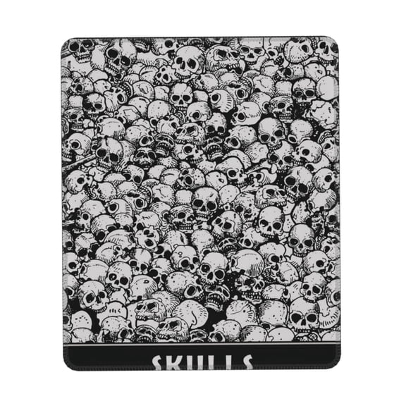 Skulls Head Gothic Skull Gaming Mouse Pad 7 x 8.6 in Rectangle Computer Mousepad Mat Non-Slip Rubber Base for Office Laptop PC