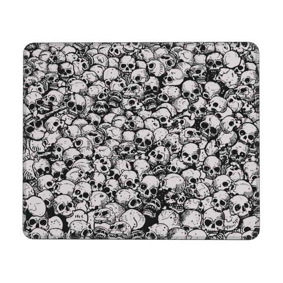 Skulls Head Gothic Skull Mouse Pad Non-Slip Rubber Gaming Mousepad Rectangle for Computers Laptop 7 x 8.6 in
