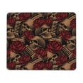 thumbnail image 1 of Skulls Microphones Roses Rock Mouse Pad Non-Slip Rubber Gaming Mousepad Rectangle for Computers Laptop 8.3 x 10.3 in, 1 of 6