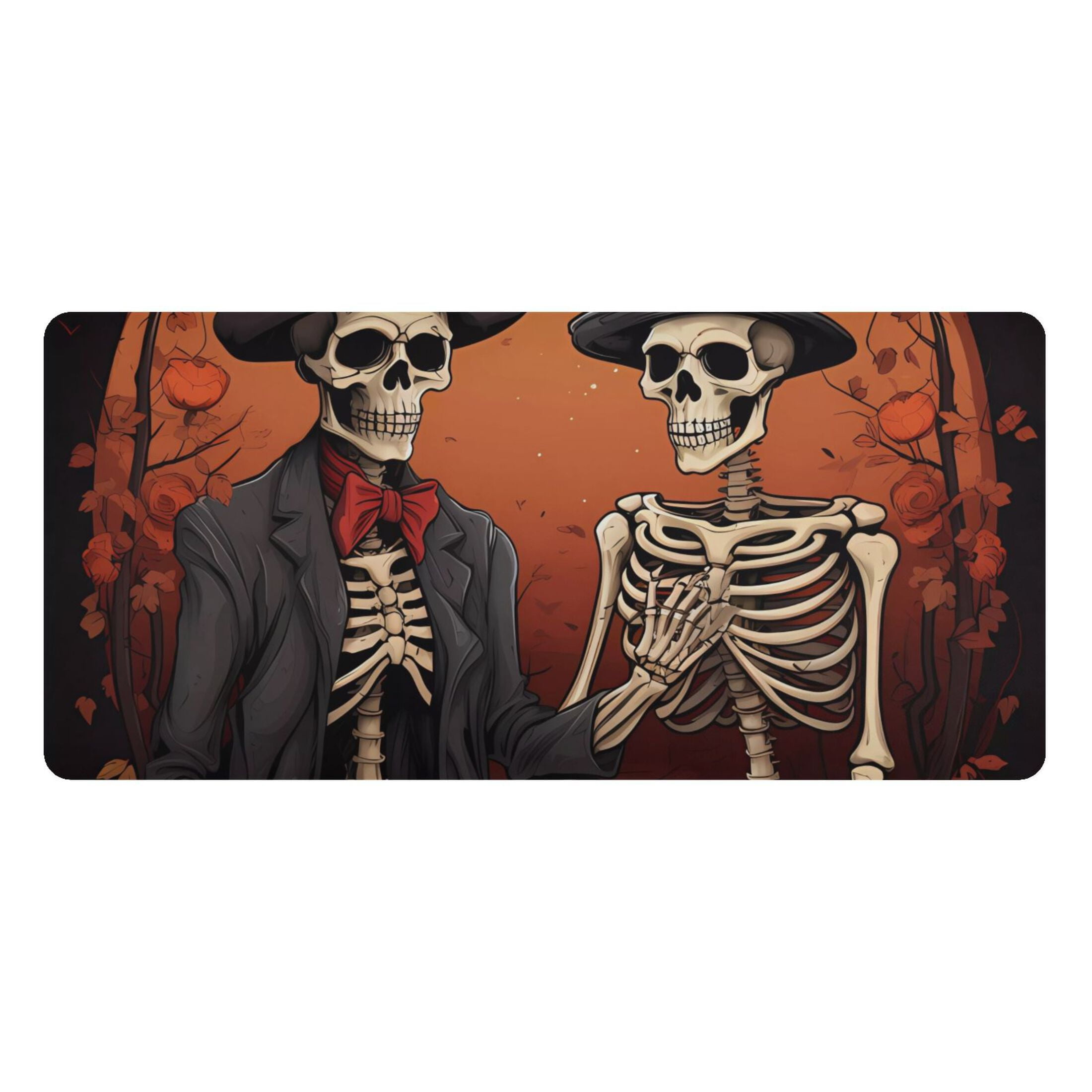 Skulls Skeletons Desk Mats Large Mouse Pad Long Keyboard Computer ...