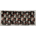 thumbnail image 1 of Skulls Webs & Roses Curtain Panels by Penny's Needful Things (Set of 2) 72 Inch Long UNLINED, 1 of 4