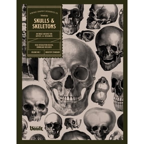 Skulls and Skeletons: An Image Archive and Anatomy Reference Book for Artists and Designers: An Image Archive and Drawin, (Paperback)