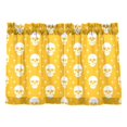 thumbnail image 1 of Skulls and Stars Pattern Tier Curtains Tier Kitchen Living Room Bedroom Balcony 2 Panels 27x24 Inch, 1 of 8