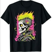 Skulltastic: Eccentric Graphic Tee for the Bold and Quirky Souls!