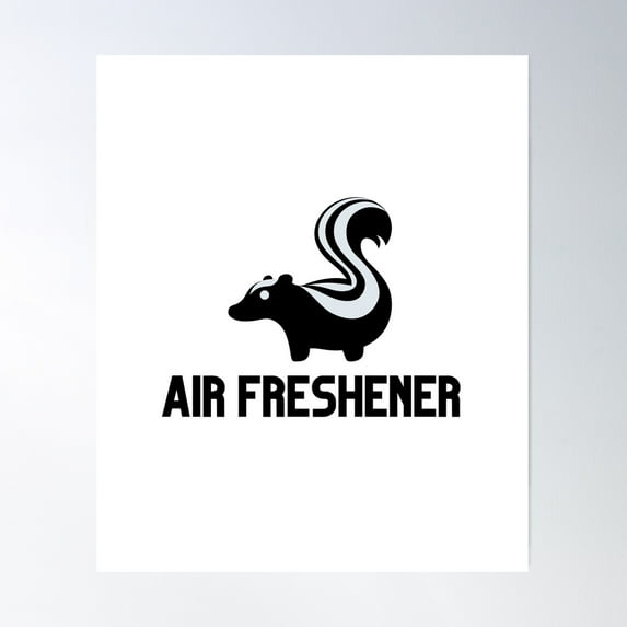 Skunk Air Freshener Poster Wall Art, Modern Wall Decor For Living Room Bedroom, 16x24 UNFRAMED