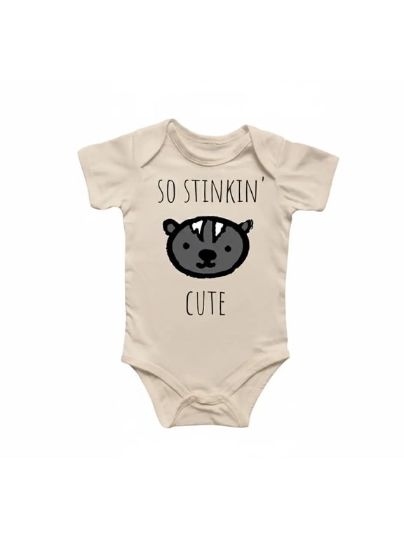 Skunk Animal Newborn Baby Bodysuits