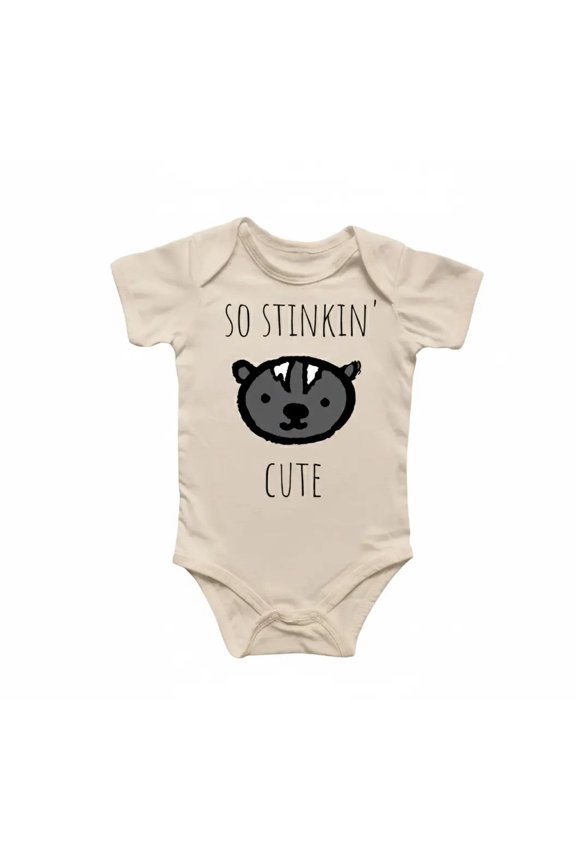 Skunk Animal Newborn Baby Bodysuits